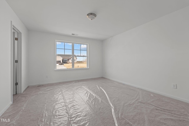 view of carpeted empty room