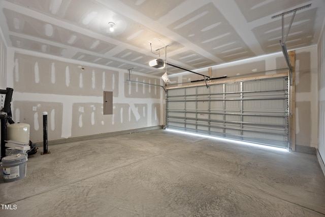 3615 62, Burlington, NC 27217 - garage with electric panel and a garage door opener