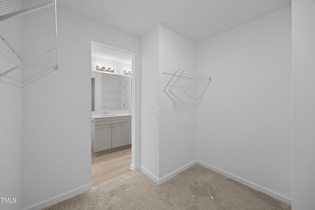3615 62, Burlington, NC 27217 - spacious closet featuring light colored carpet and a sink