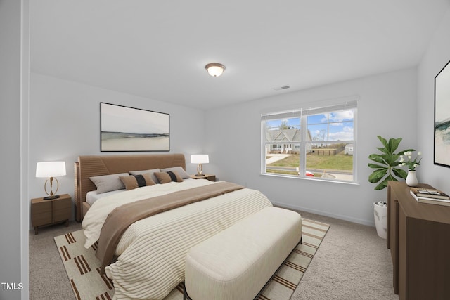 3615 62, Burlington, NC 27217 - bedroom with visible vents, baseboards, and light carpet