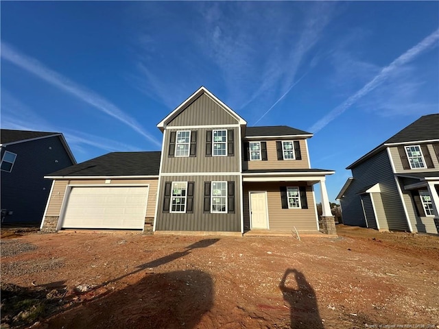 view of front of house featuring a garage