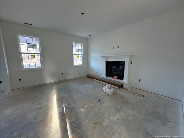 view of unfurnished living room