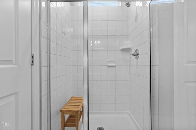 bathroom with walk in shower