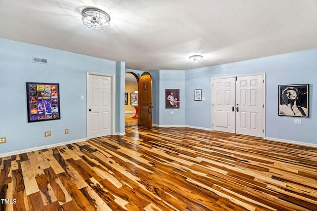 interior space with light wood-type flooring