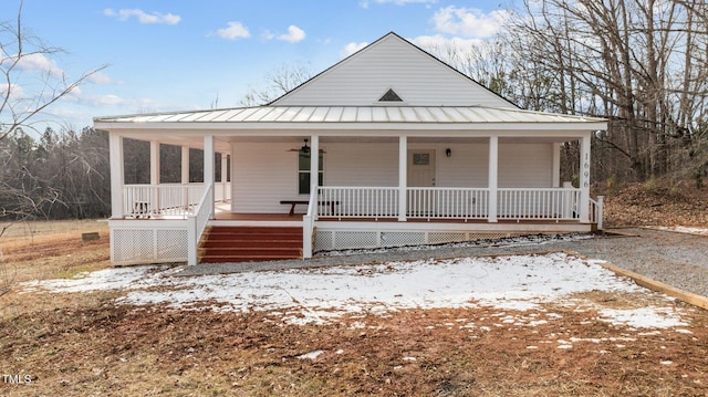 farmhouse with a porch