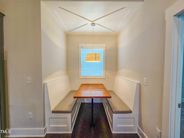 view of unfurnished dining area