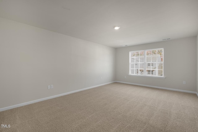 view of carpeted empty room