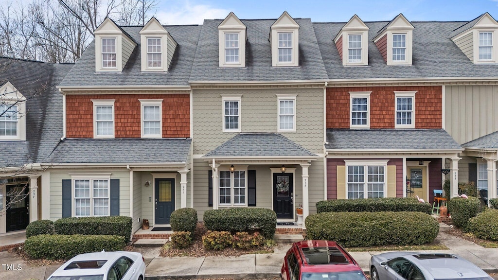 view of front of home featuring central AC