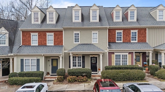 view of front of home featuring central AC