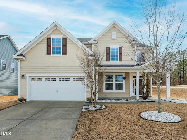 view of front of home featuring a garage