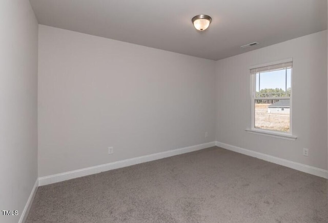 spare room featuring carpet flooring