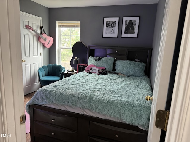 5430 Neuse Ridge Rd, Raleigh, NC 27610 - bedroom with wood finished floors