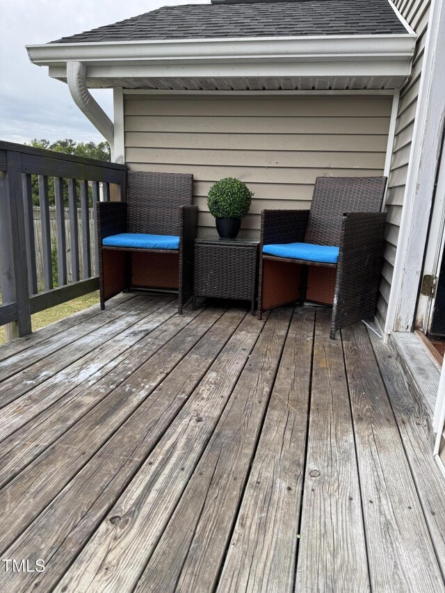 5430 Neuse Ridge Rd, Raleigh, NC 27610 - view of wooden deck