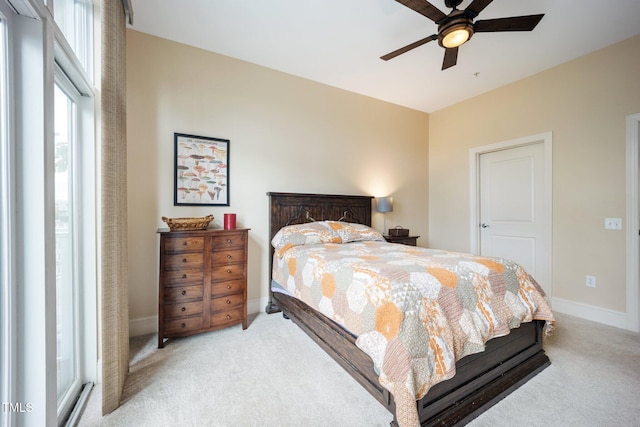 317 W Morgan St Unit 405, Raleigh, NC 27601 - bedroom featuring carpet floors and ceiling fan