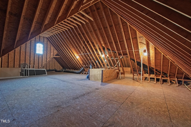 view of attic