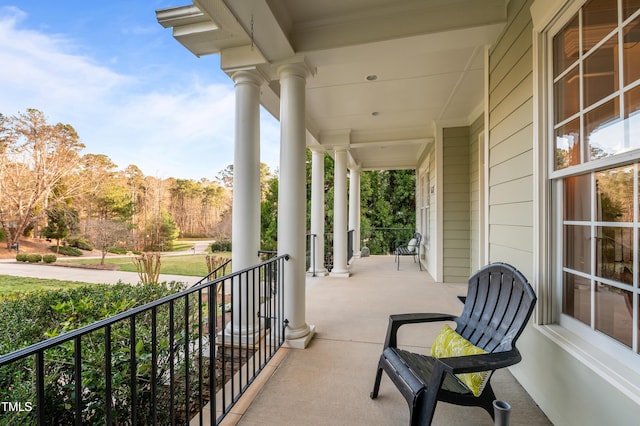 view of patio / terrace featuring a porch