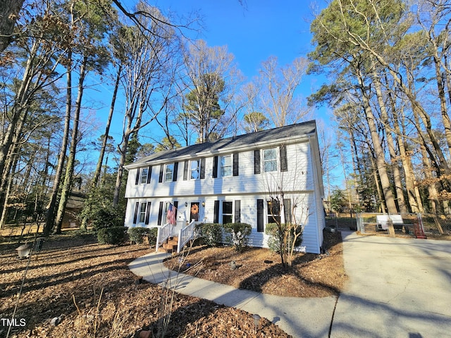 view of colonial house