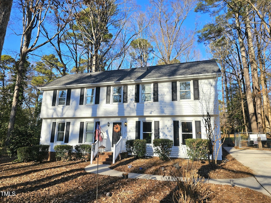 view of colonial home