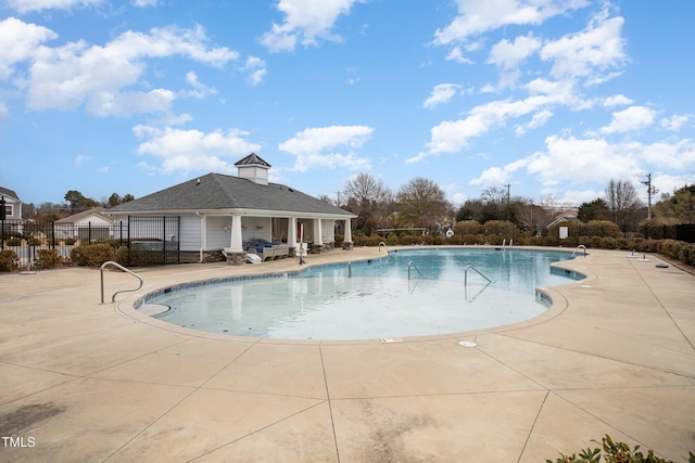 view of pool with a patio area