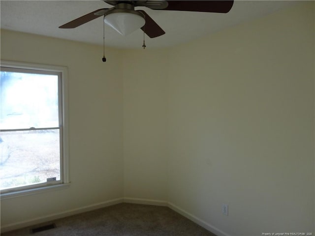 view of carpeted empty room