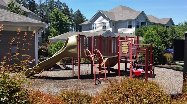 view of jungle gym