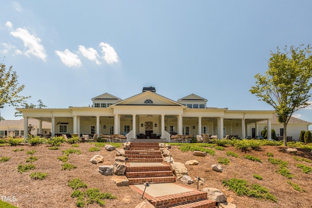 view of front of home with a porch