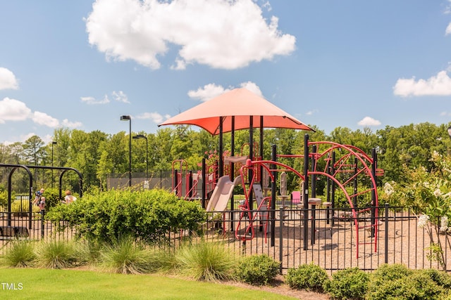 view of jungle gym