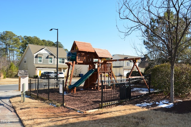 view of jungle gym