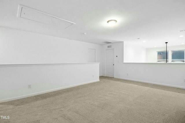 unfurnished room with carpet floors