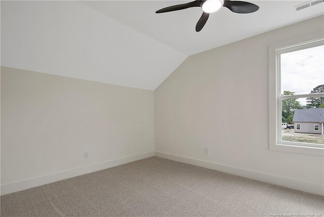 5210 Maxwell Rd, Stedman, NC 28391 - bonus room featuring lofted ceiling, ceiling fan, light carpet, and baseboards