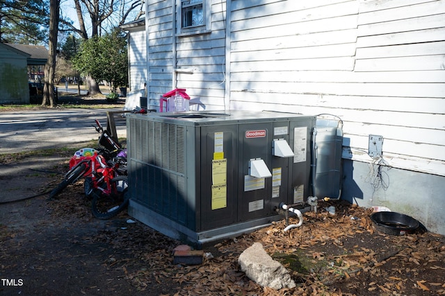 exterior details featuring cooling unit