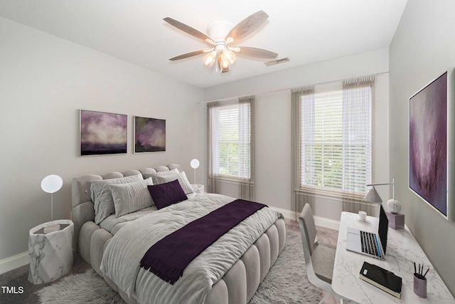 520 Camden Yards Way, Cary, NC 27519 - bedroom featuring baseboards and ceiling fan