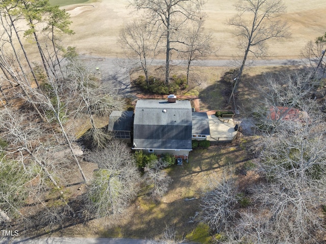 bird's eye view featuring a rural view