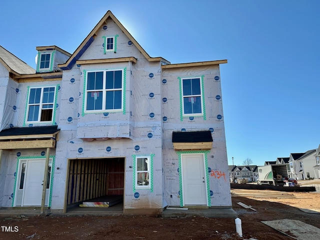 view of unfinished property