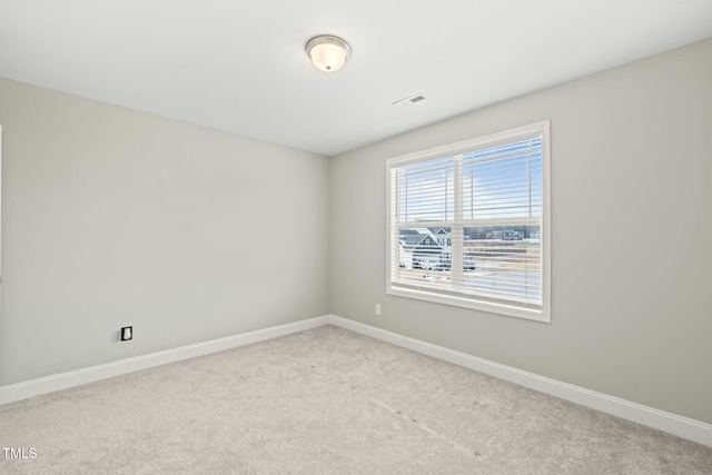 view of carpeted empty room