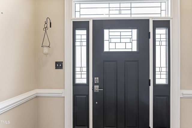 view of entrance foyer