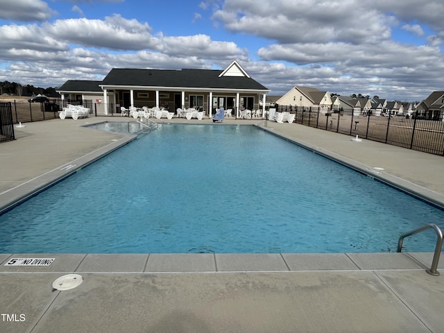 view of pool with a patio area