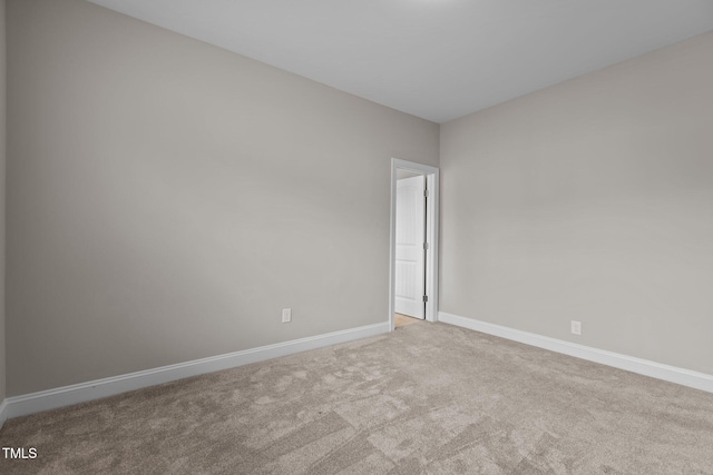 view of carpeted empty room