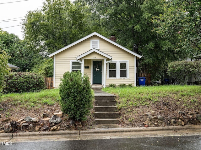 view of bungalow-style house