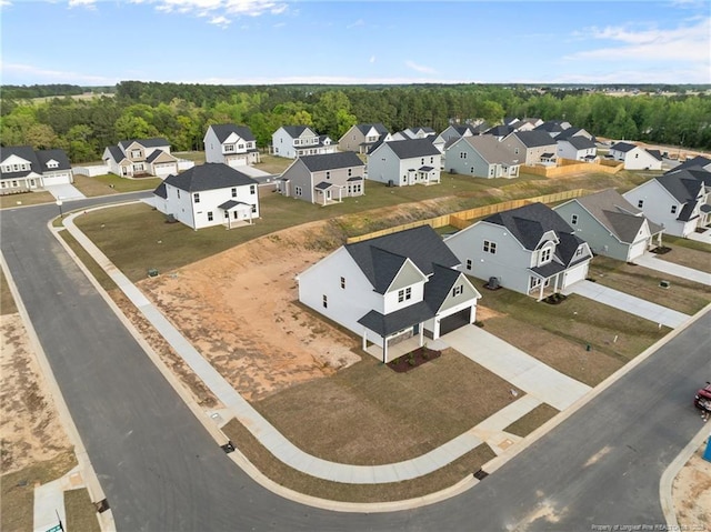 531 Southerland Peak, Raeford, NC 28376 - drone / aerial view with a wooded view and a residential view