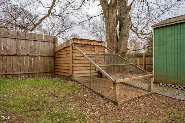 view of outbuilding