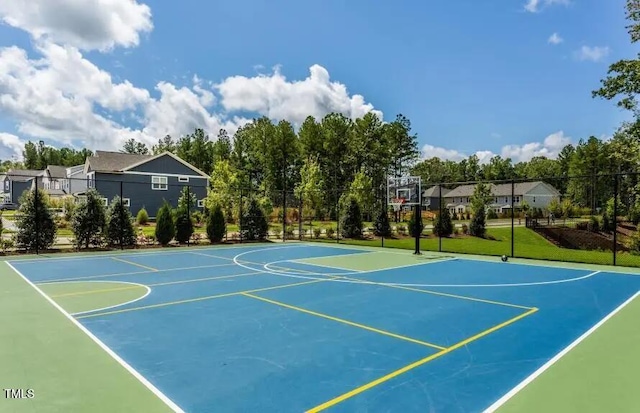 view of basketball court