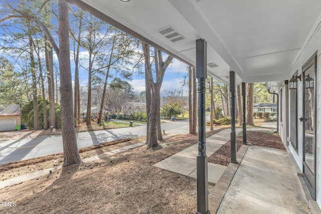 exterior space with a porch