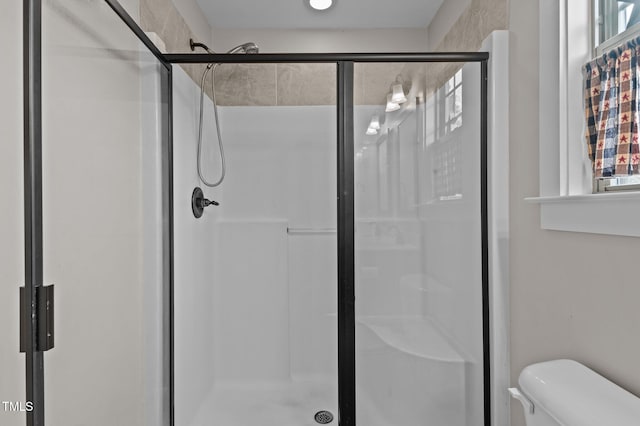 100 Churchill Rd, Louisburg, NC 27549 - bathroom featuring toilet and a stall shower