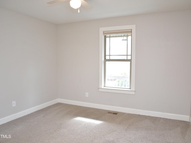 100 Churchill Rd, Louisburg, NC 27549 - unfurnished room featuring light colored carpet, ceiling fan, baseboards, and visible vents