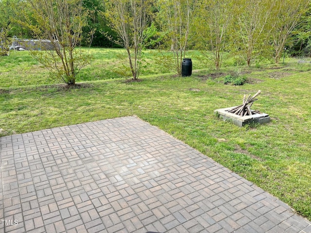 100 Churchill Rd, Louisburg, NC 27549 - view of yard with a patio