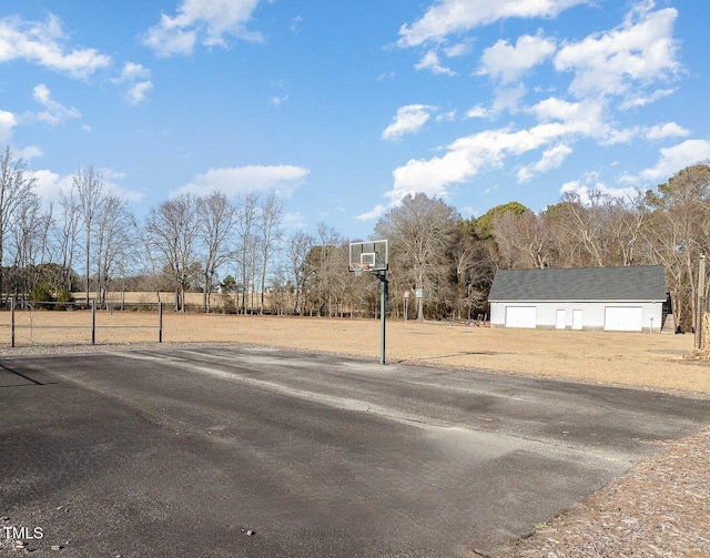 view of sport court