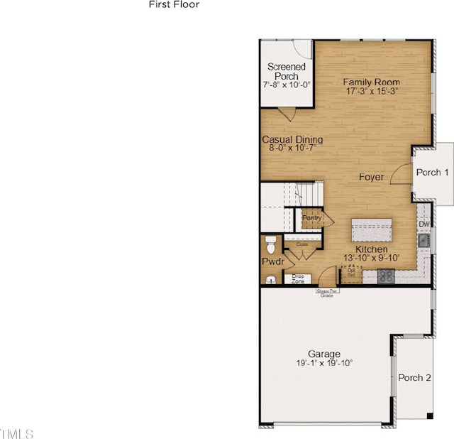 4081 Elk Creek Ln Unit 07, Raleigh, NC 27612 - view of property floor plan