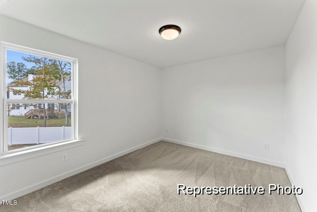 view of carpeted empty room