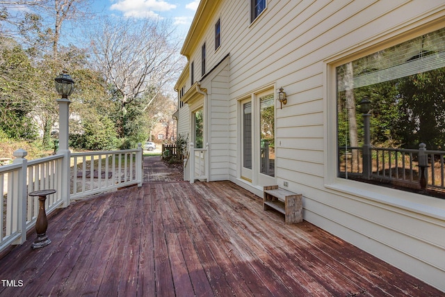 view of wooden terrace